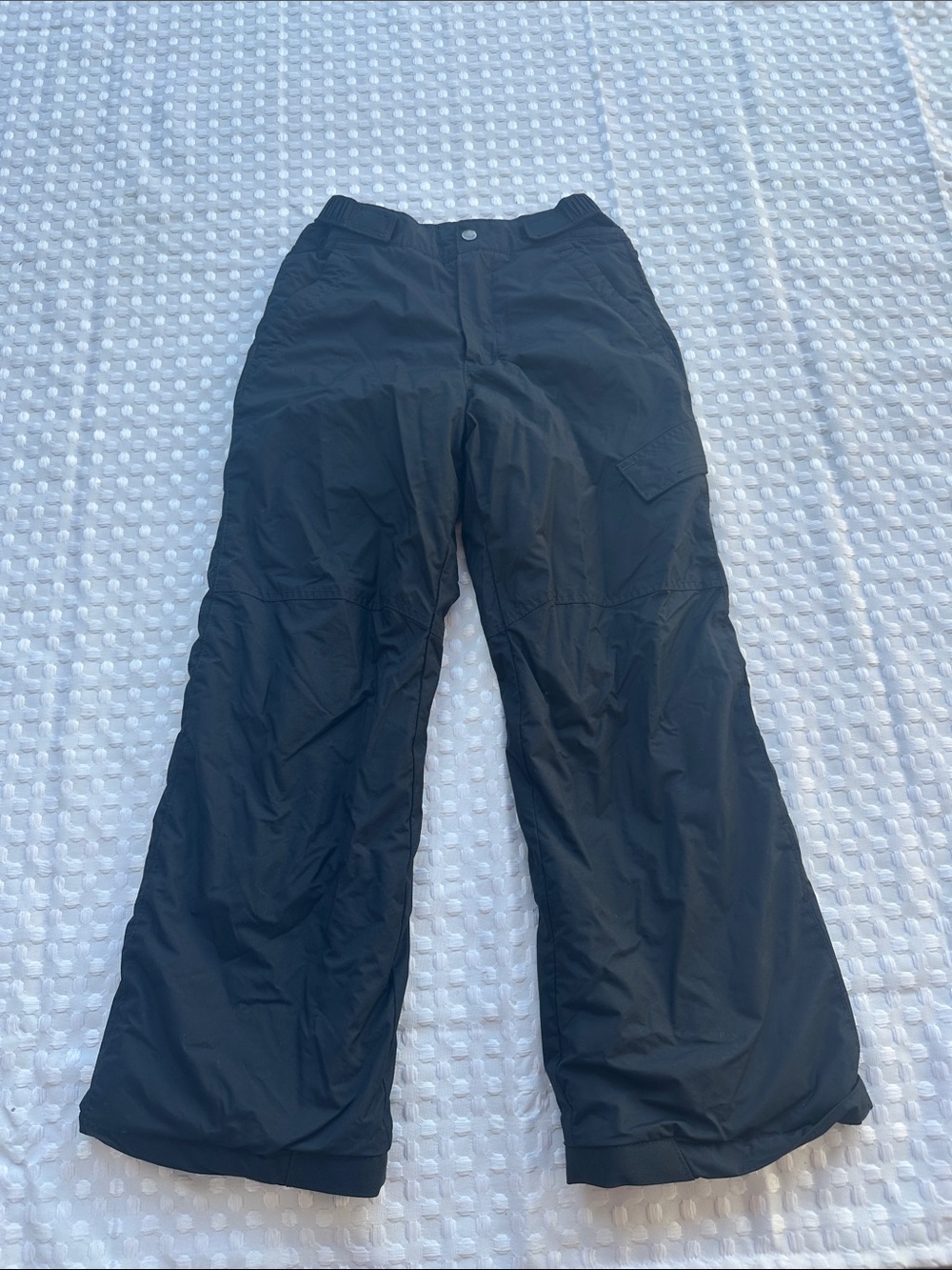 Columbia Kid's Black Outdoor Shell Pants - Water-Resistant Medium